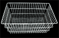 Utility Cart Wire Basket 12"